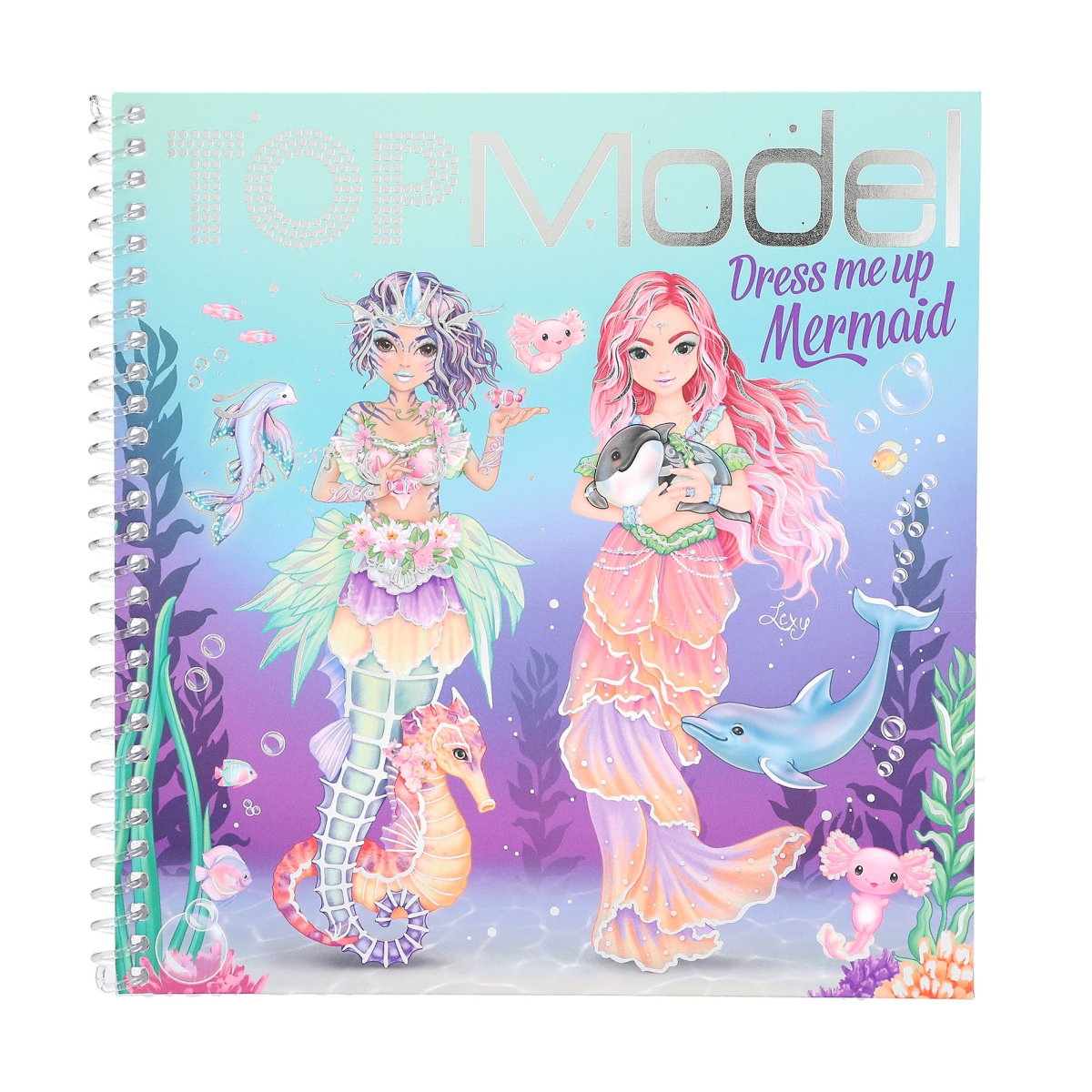 Depesche TOPModel Meerjungfrauen Wasser-Malbuch – Mit Pinsel & 15 Motiven, 22 X 20 Cm