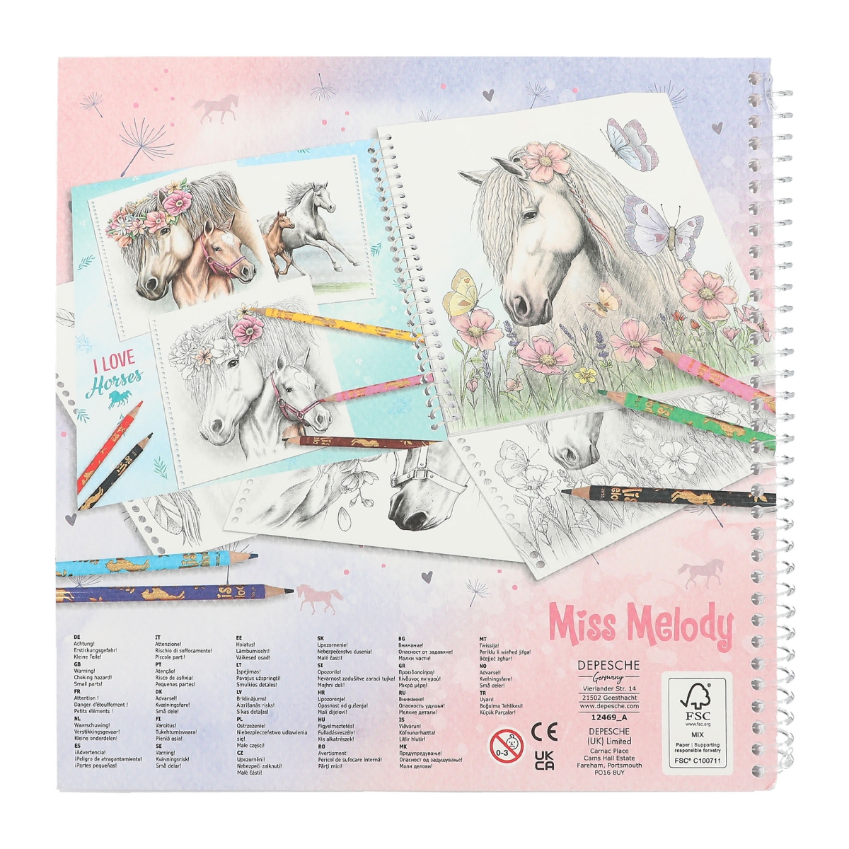 Miss Melody Kleurboek Stick & Shine