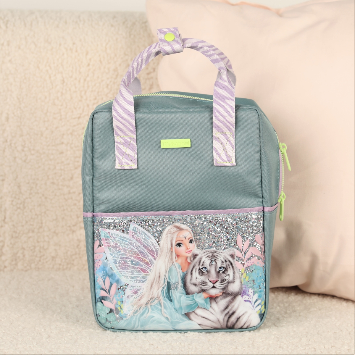 Depesche TOPModel Fantasy Tiger Tasse, 300 Ml, Porzellan Weiß Mit Katzenohren & Goldaufdruck, In Geschenkbanderole