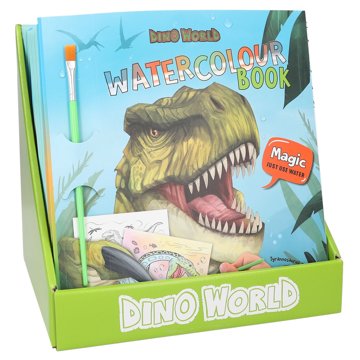 Diario Con Serratura E Chiave Dino World - 192 Pagine A Righe, Motivo Dinosauri, Colore Viola