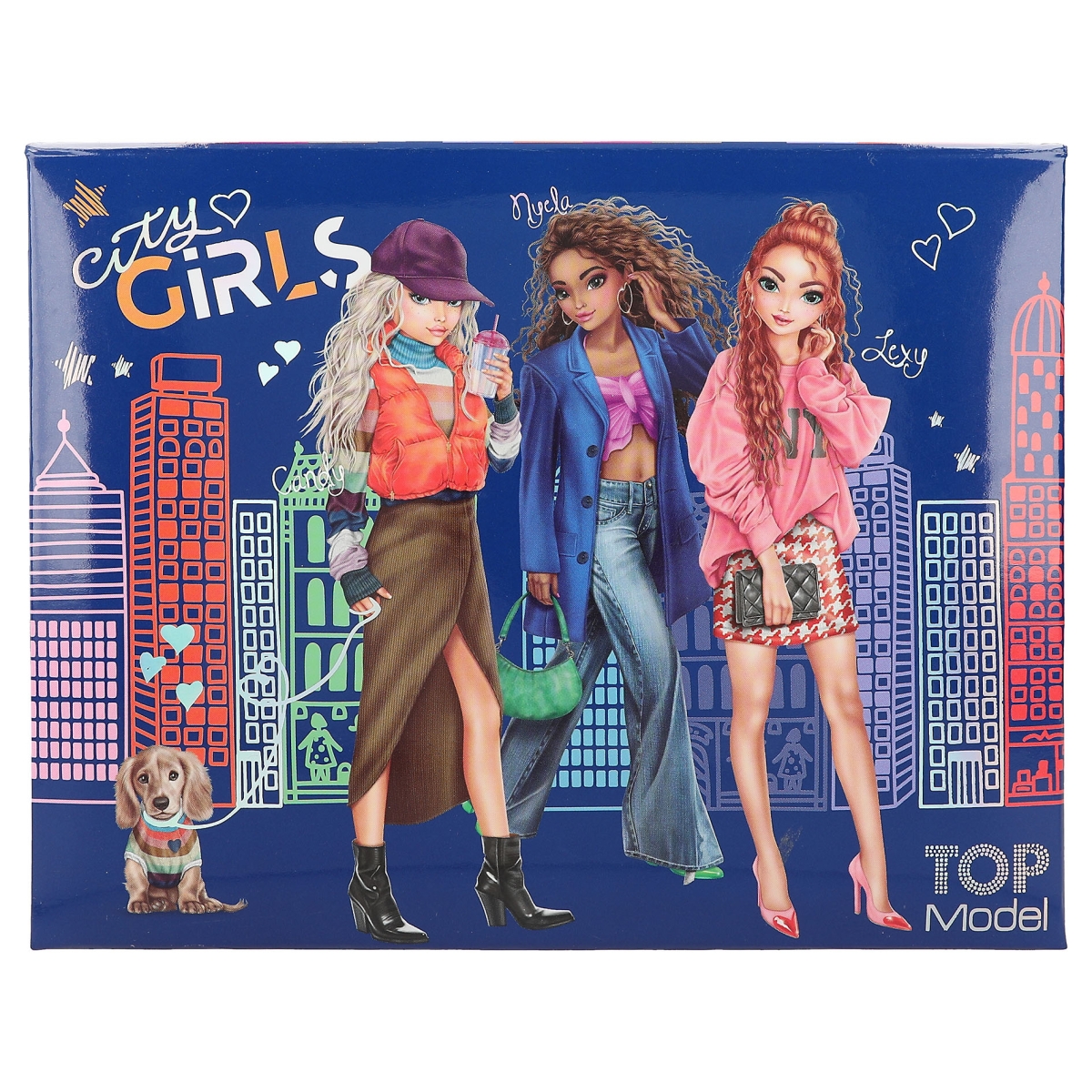 Depesche TOPModel City Girls - Agenda Con Cerradura De Código Numérico Y Sonido, 80 Páginas Rayadas E Ilustradas, Medidas 20,5x15x3 Cm, Regalo Para Niñas