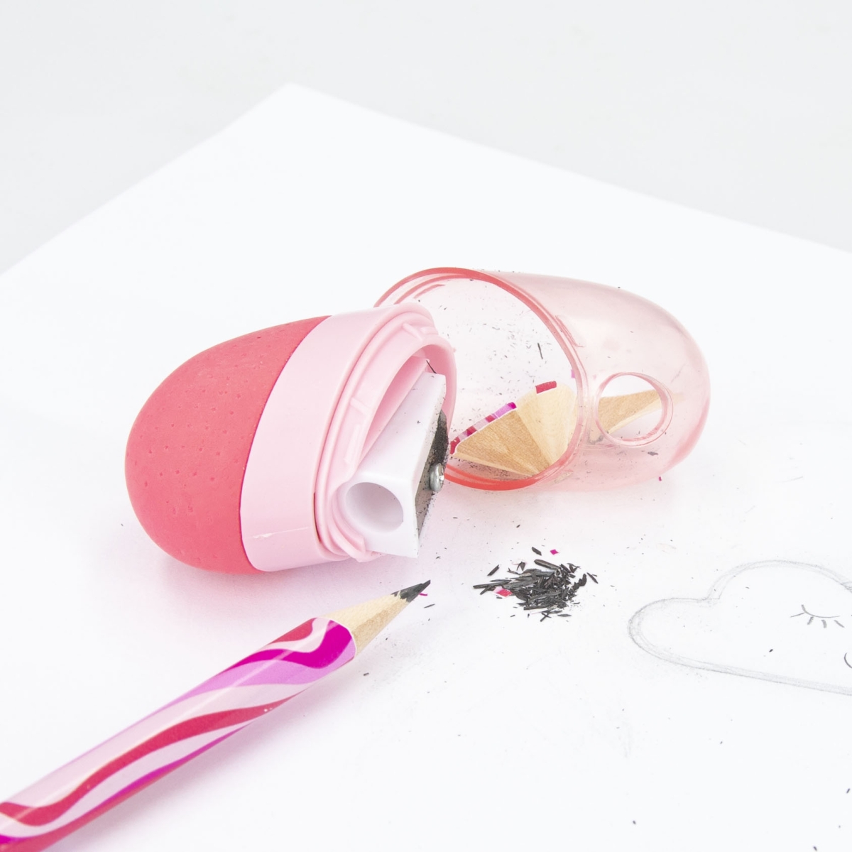 Depesche TOPModel 2in1 Heart Eraser & Sharpener ONE LOVE