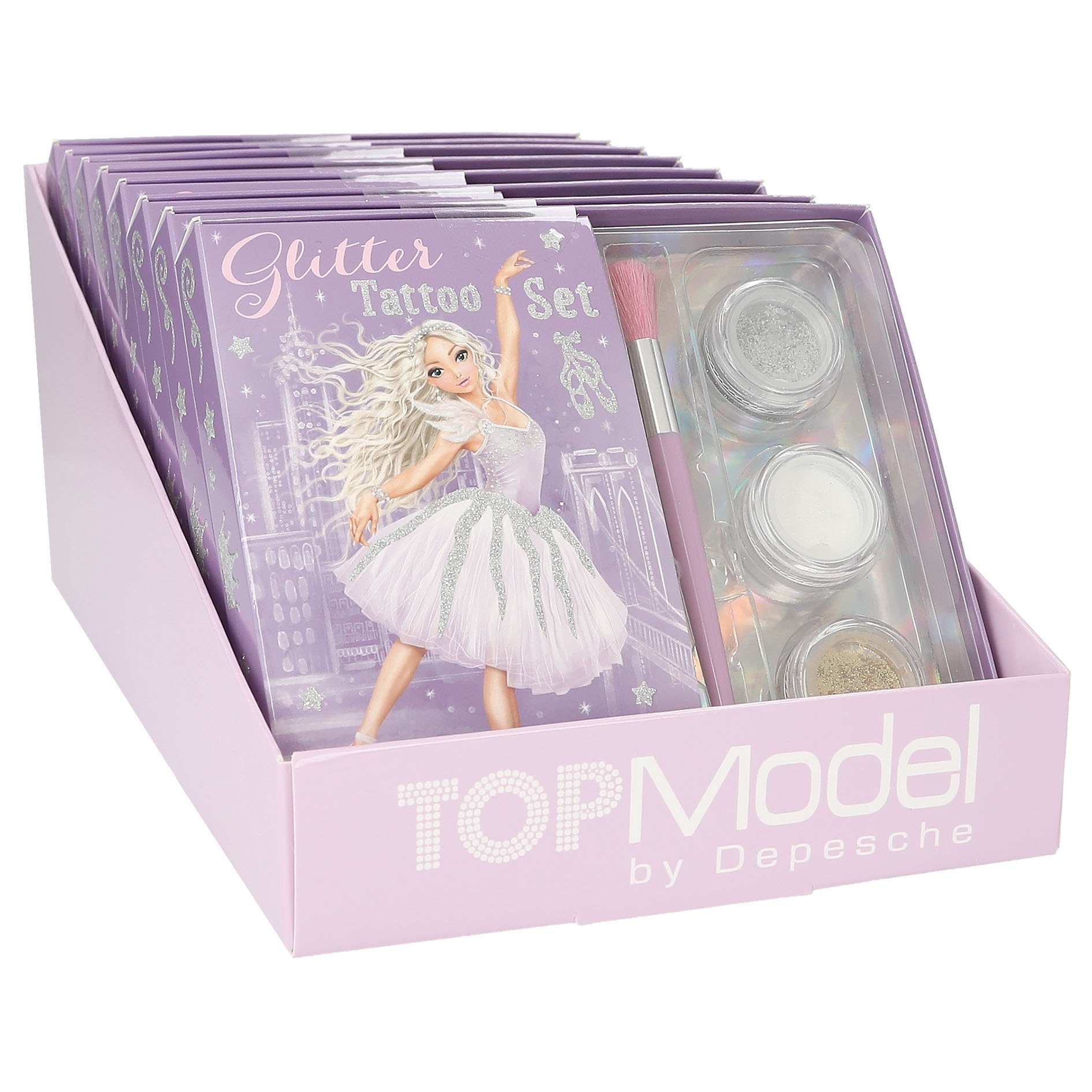 Set 6 Penne Gel TOPModel - Colori Glitter Rosa E Viola Per Scrivere, Decorare E Colorare - Unisex - Foto 7