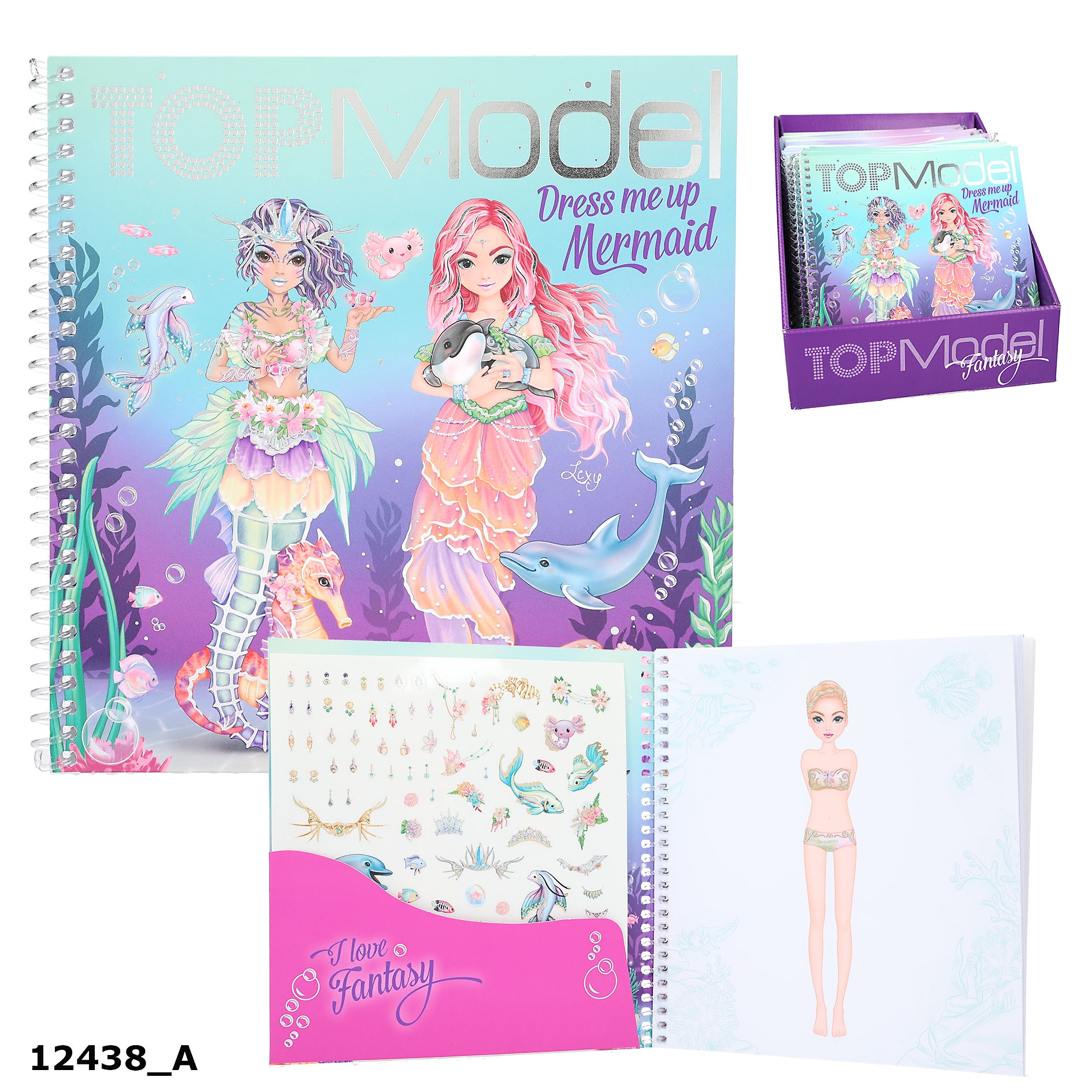 Livre De Mode TOPModel - Dress Me Up Danse Et Ballet - 24 Pages + 11 Feuilles D'autocollants - Coloriage Et Création De Tenues