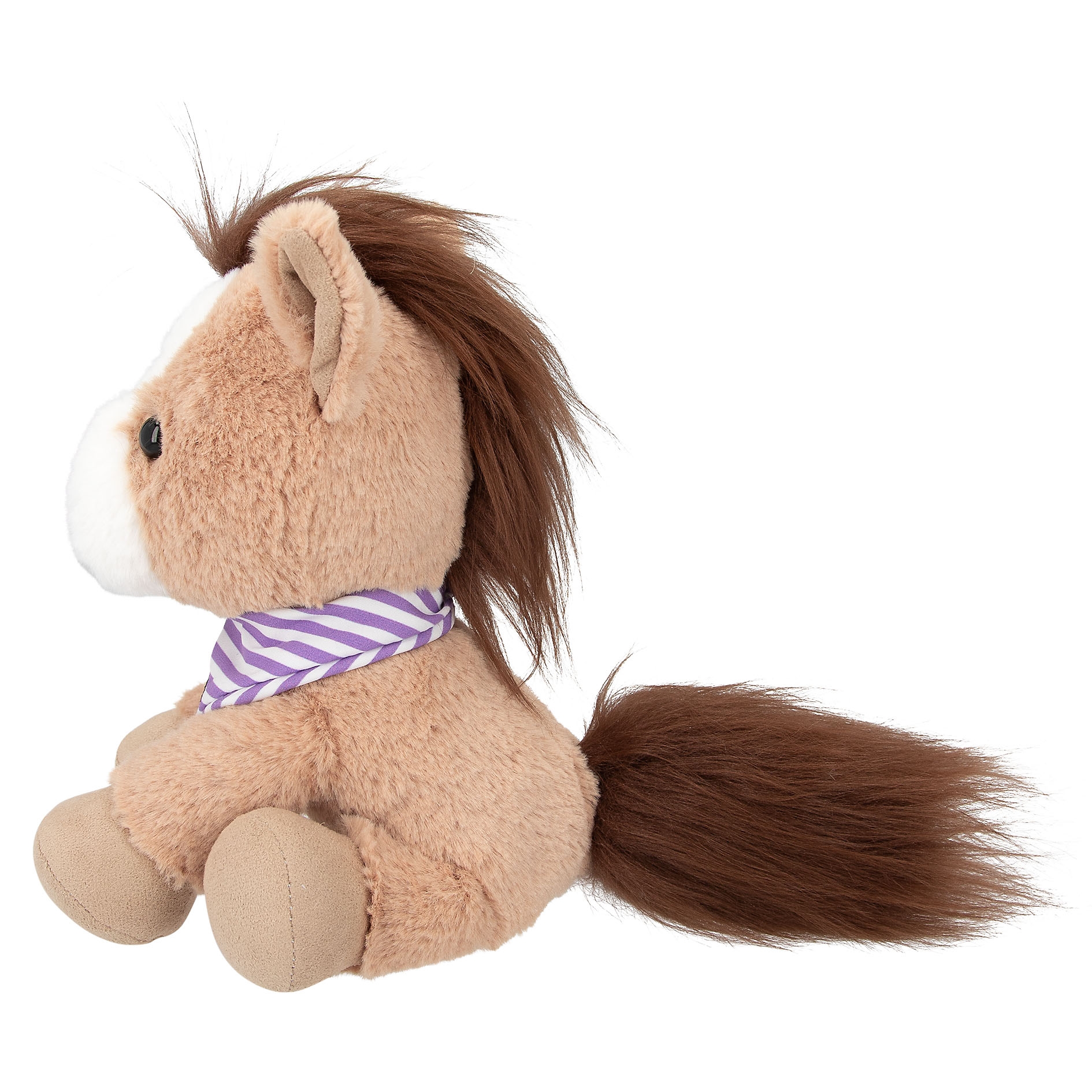 Depesche 13430 Snukis - Peluche Volpe Rosa e Bianco, con Orecchie a Punta, Peluche di Circa 18 cm con Foulard a Stelle