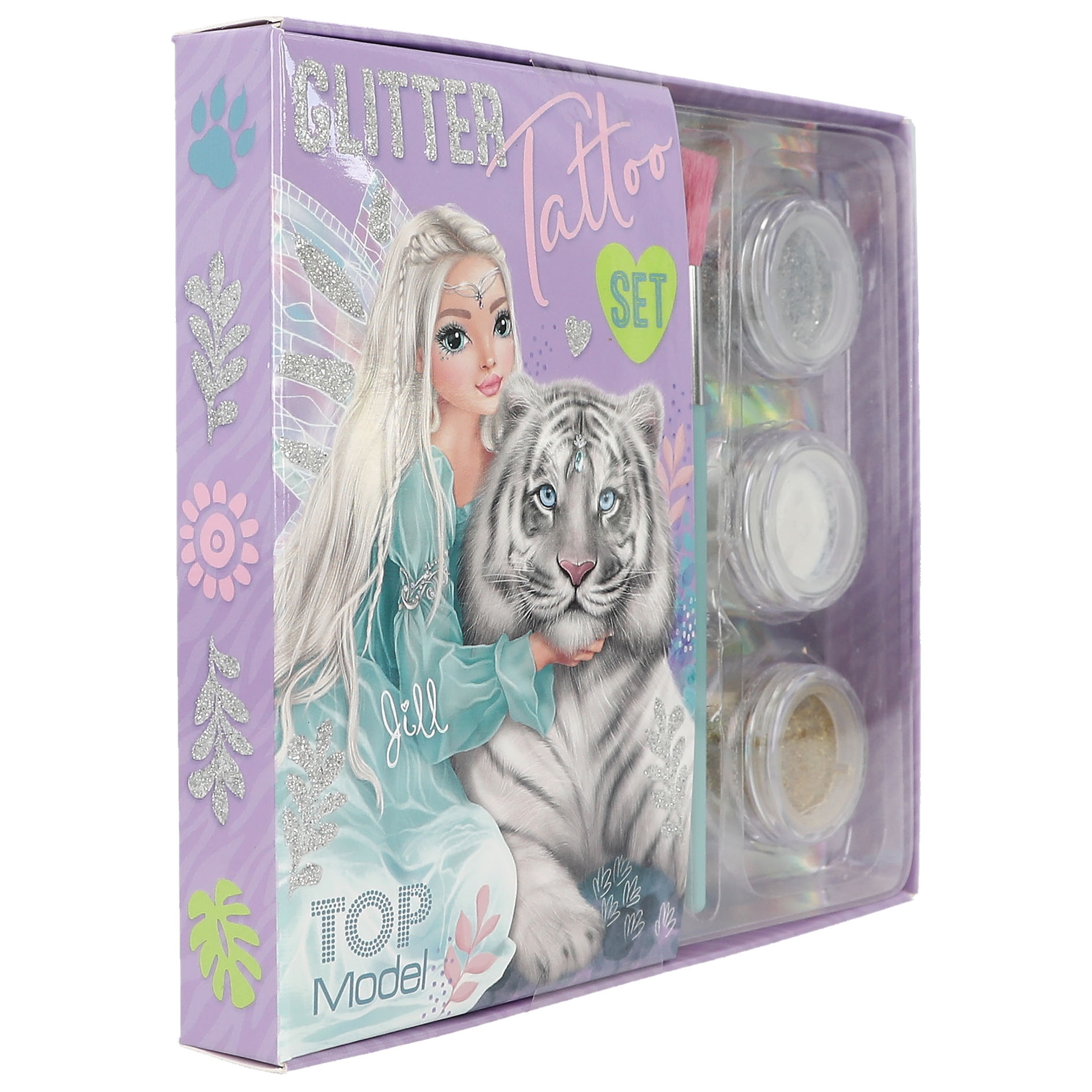Depesche TOPModel Fantasy Tiger – 2-in-1 Rugzak & Handtas – Petrol/Lavendel – 28x21x13 Cm – Met Modelmotief – Voor Meisjes