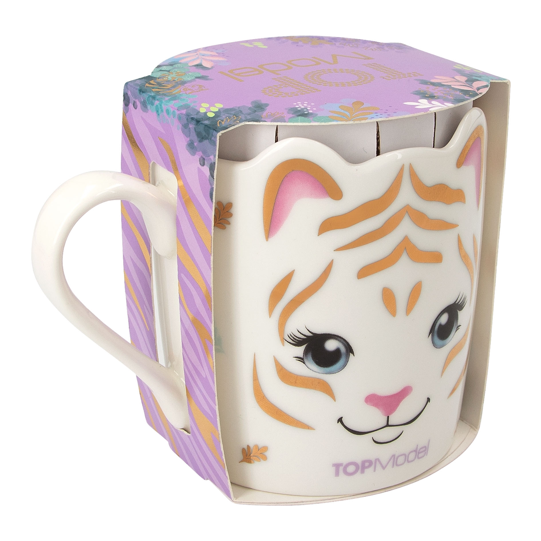 Depesche 2180.022 Tazza Termica Da Viaggio In Plastica | 350 Ml | Coperchio A Vite | Design Hello Blu E Rosa | Senza BPA E Ftalati