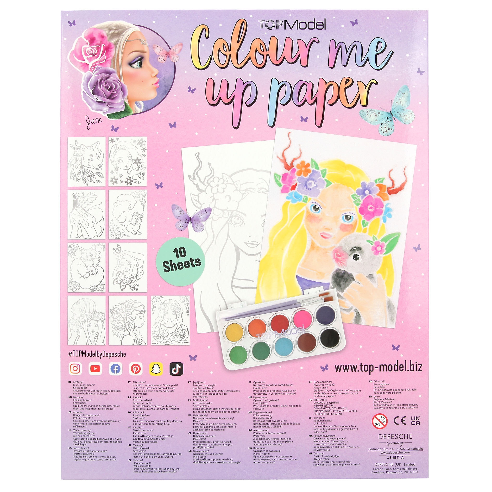 Depesche - TOPModel Colour Me Up Paper