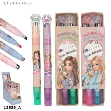 TOPModel Textmarker und Stempelroller