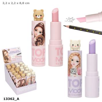 TOPModel Lippenstift-Radierer mit Topper