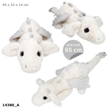 SNUKIS drago di peluche bianco 65 cm