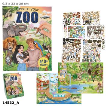 Create your ZOO, Malbuch mit Stickern