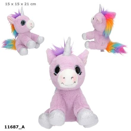 Ylvi Plüsch Einhorn lila 21 cm