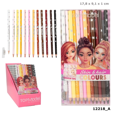 TOPModel Skin & Hair ColouringPencil Set