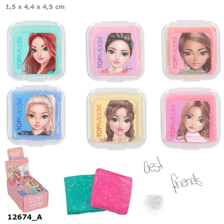 TOPModel kneedgum met glitter