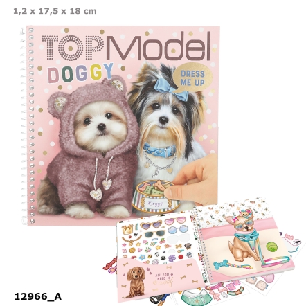 TOPModel Dress Me Up Stickerbook DOGGY