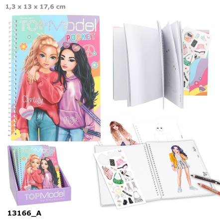 TOPModel Pocket Colouring Book