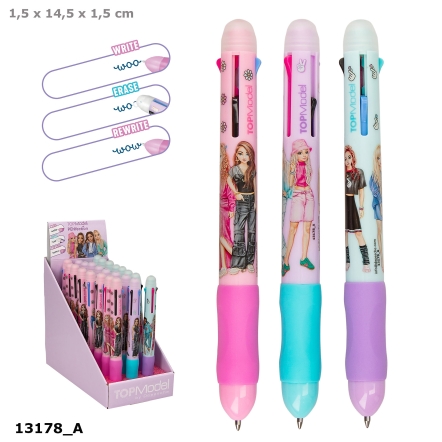 TOPModel Radierbarer Gelstift 4 Farben