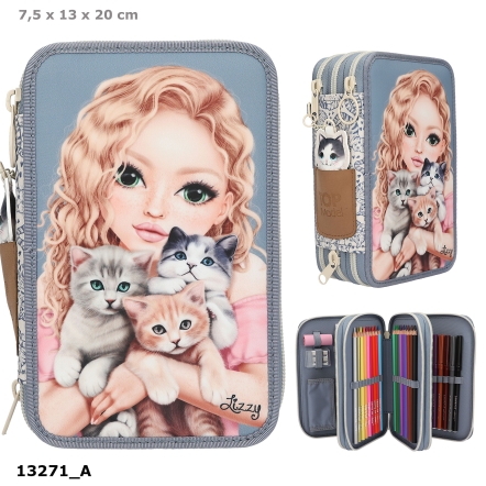 TOPModel 3-vaks etui CAT LOVE