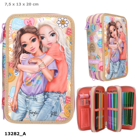 TOPModel 3 Fach Federtasche GIRL POWER