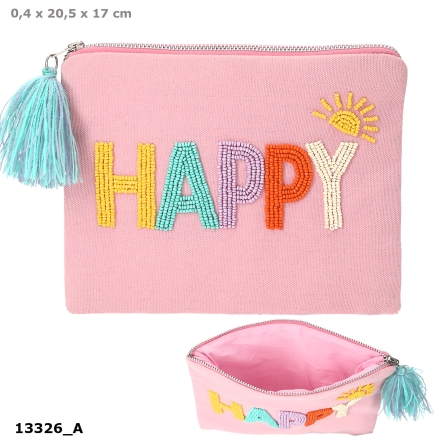 TM Trousse de maquillage avec broderie de perles JUICY