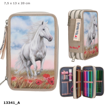Miss Melody 3-vaks etui POPPYSAND