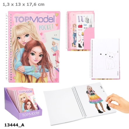 TOPModel Pocket Colouring Book