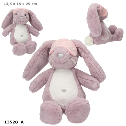Princess Mimi Plüsch Hase lila mit Schlafmaske