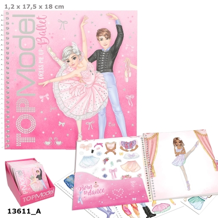 TOPModel Dress Me Up libro di adesivi BALLET