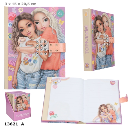 TOPModel dagboek met code en geluid GIRL POWER