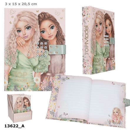 TOPModel dagboek met code en geluid SUMMER FEELING