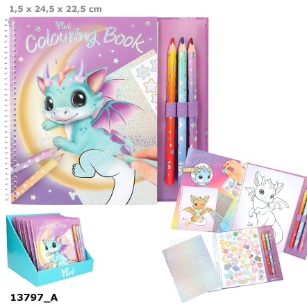 Ylvi Glücksdrachen Malbuch