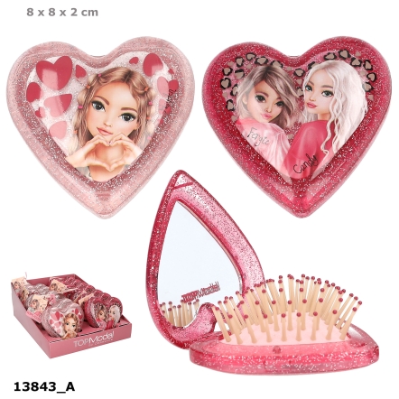 TOPModel Klapphaarbürste Herz LEOHEART