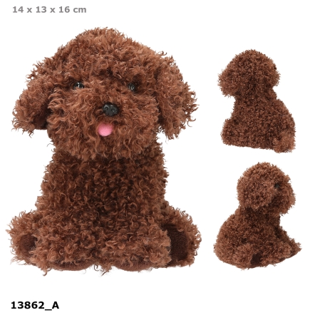 TM Peluche chien Cody marron foncé 16 cm FUR EVER FRIENDS