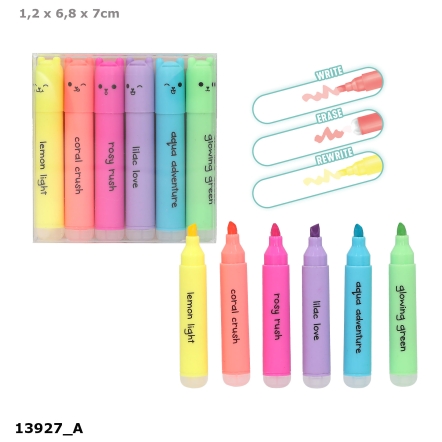 PENfection set di mini evidenziatori cancellabili