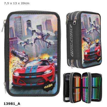 Action World 3 Fach Federtasche LED Drohne