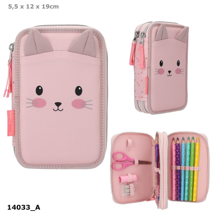 Princess Mimi 2 Fach Federtasche Katze