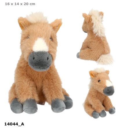 Miss Melody Cheval en peluche beige 20 cm