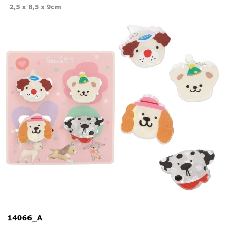 Princess Mimi Hair Clips With Print