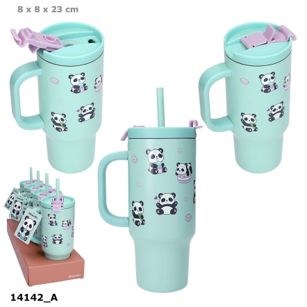 PENfection tazza con cannuccia To Go PANDA