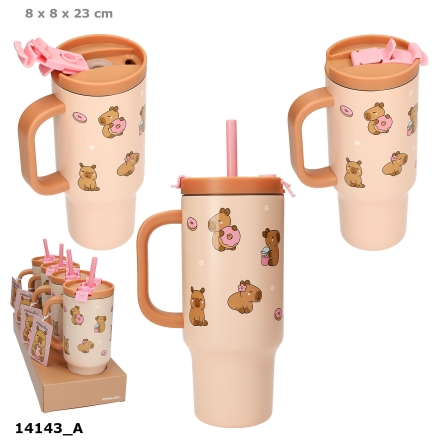 PENfection tazza con cannuccia To Go CAPYBARA
