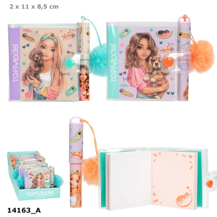 TOPModel agenda mini con penna SUNNY DOG
