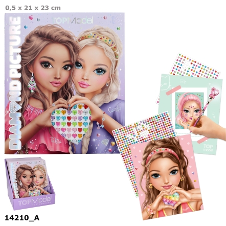TOPModel Create Your Diamond Picture libro di sticker