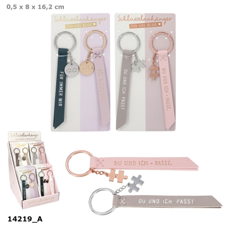 Freundschafts-Schlüsselanhänger im Display