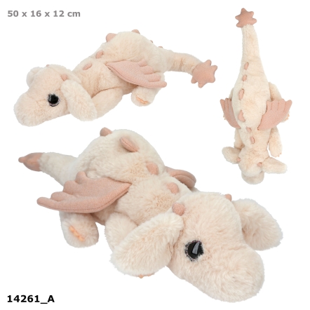 SNUKIS peluche di drago albicocca