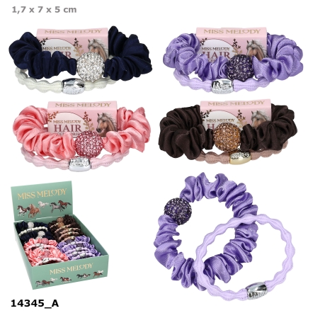 Miss Melody Haargummi Set Strass