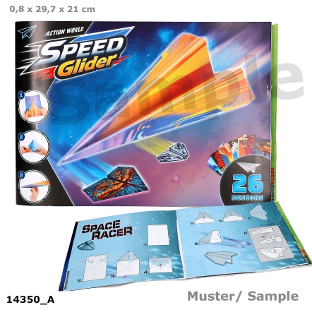 Action World Livre d'avions en papier Speed Glider