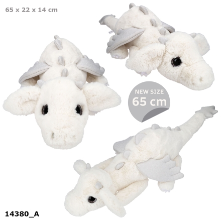 SNUKIS Plush Dragon White 65 cm