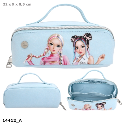 TOPModel porta cosmetici blu KPOP