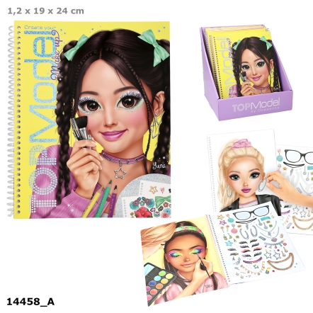 TOPModel libro da colorare sul trucco
